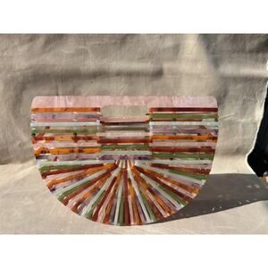 Vakaer Purse Acrylic Tote Bright and Fun NWOT